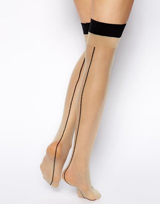 American Apparel Sheer Luxe Back Seam Hold Up Tights
