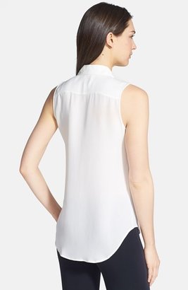 Theory 'Duria' Sleeveless Silk Shirt