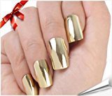 So Beauty Nail Art Polish Gold Metallic Foil Sticker Patch Wraps Tips 16pcs