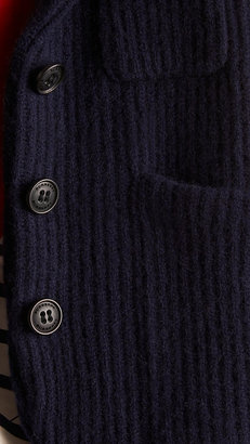 Burberry Knitted Wool Cashmere Cardigan Blazer