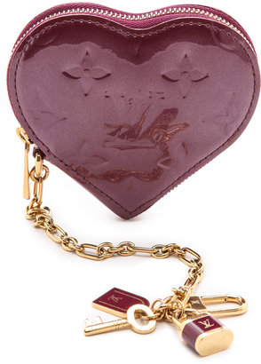 WGACA What Goes Around Comes Around Louis Vuitton Vernis Heart Coin Purse