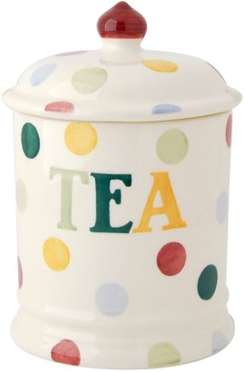 Emma Bridgewater Polka Dot Text Tea Storage Jar