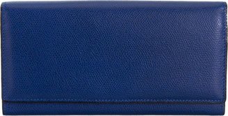 Valextra Front-Flap Wallet-Blue