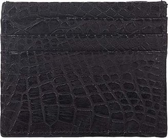 Barneys New York Men's Alligator Flat Card Case - Black