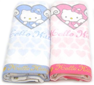 Hello Kitty Towel Set 2 pcs 31.5X15.7 100% cotton bath shower Pink Blue