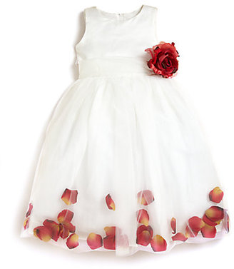 Us Angels Toddler's & Little Girl's Satin & Tulle Rose Petal Dress