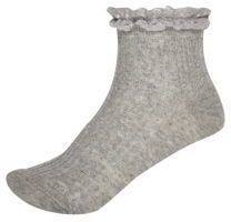 River Island Light grey frill trim ankle socks