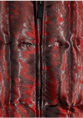 Christopher Kane Quilted silk-blend moiré coat
