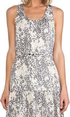 Joie Ori D Leopard Print Silk Dress