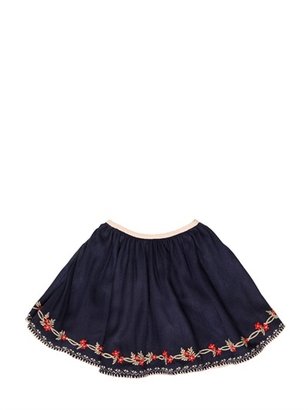 Caramel Baby And Child - Floral Embroidered Skirt