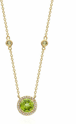 Kiki McDonough Grace Green Peridot & Diamond Necklace