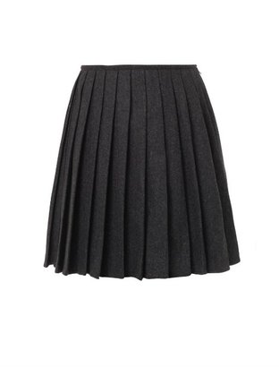 YMC Pippa pleated wool skirt