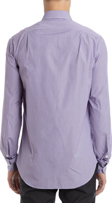 Barneys New York Micro Gingham-Pattern Dress Shirt