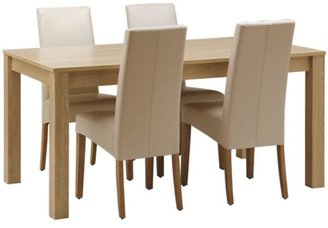 Melke Dining Table + 4 Rimini Chairs