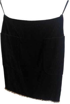 Chanel Black Velvet Skirt
