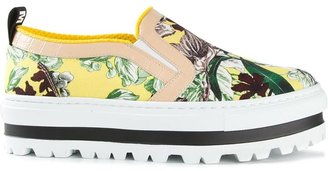 MSGM floral print sneakers