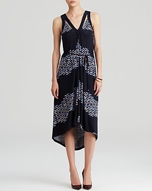 Adrianna Papell Geometric Print Midi Dress