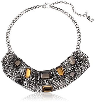 Kenneth Cole New York Linked-in" Multi-Colored Faceted Bead Chain Necklace, 16" + 3"