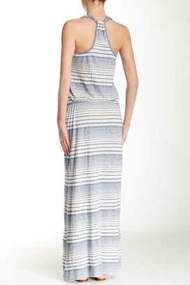 C&C California Striped Drawstring Maxi Dress
