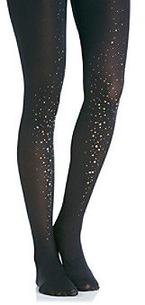 Pretty Polly Black Embellished Tights