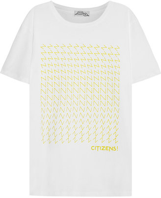 Kitsune Maison Citizens! cotton-jersey T-shirt
