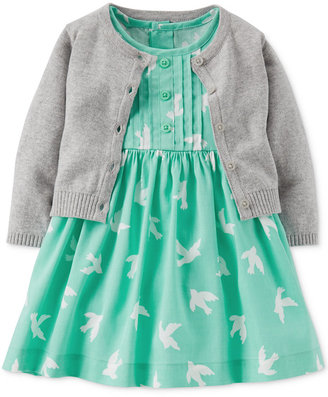 Carter's Baby Girls' 2-Piece Dress & Sweater Set