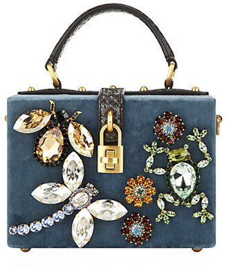 Dolce & Gabbana Mini Velvet Box Bag
