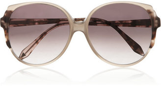 Victoria Beckham D-frame mottled acetate sunglasses