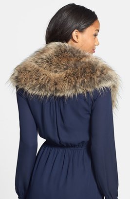 BP Oversized Faux Fur Collar (Juniors) (Online Only)