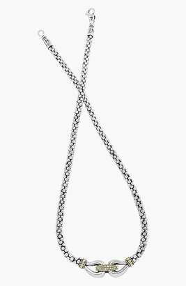 Lagos 'Derby' Buckle Rope Necklace