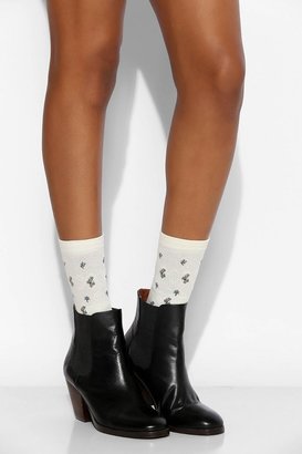 Urban Outfitters Floral + Sheer Crew Sock
