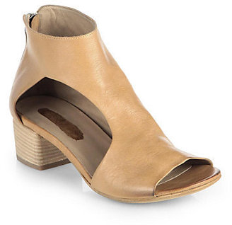 Marsèll Cutout Leather Ankle Boots