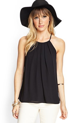 LOVE21 LOVE 21 Tie-Back Pleated Cami