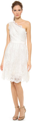 Marchesa Embroidered Lace Dress