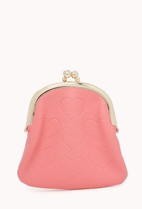 Forever 21 Crazy Hearts Coin Purse