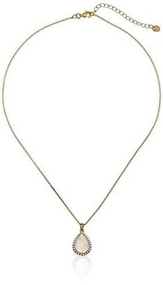 Argentovivo Gold-Plated Moonstone Pendant Necklace, 18"