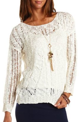 Charlotte Russe Open Knit Pullover Sweater