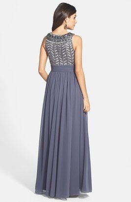 JS Collections Embellished Chiffon Gown