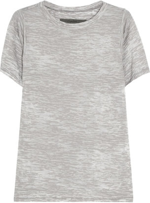 Enza Costa Stratus burnout-effect cotton-blend T-shirt