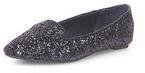Dorothy Perkins Womens Navy glitter wide fit pumps- Navy