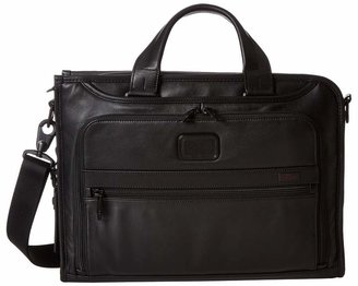 Tumi Alpha 2 - Slim Deluxe Leather Portfolio Briefcase Bags