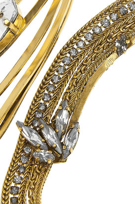 Erickson Beamon Heart of Gold gold-plated Swarovski crystal necklace