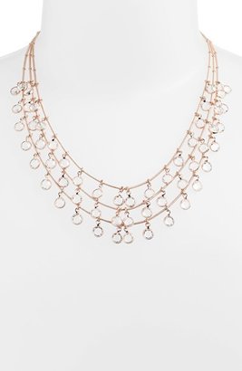 Anne Klein Triple Row Beaded Necklace