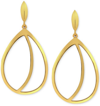 Vince Camuto Gold-Tone Cut-Out Drop Earrings