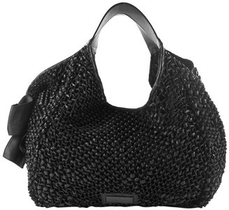 Valentino Black Shoulder Bag With Bow Detailing