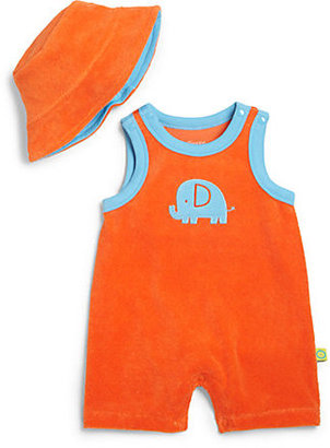 Offspring Infant's Two-Piece Terry Elephant Romper & Hat Set