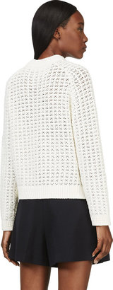 3.1 Phillip Lim Ivory Open-Knit Sweater