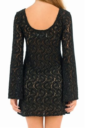 American Gold Sacred Heart Mini in Black Lace