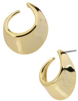 Robert Lee Morris Gold-Tone Crescent Drop Earrings