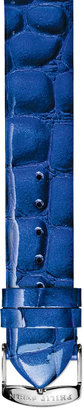 Philip Stein Teslar 20mm Alligator-Print Strap, Blue